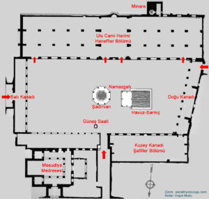 Diyarbakır Ulu Cami Planı