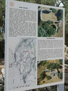 Herakleia Roma Hamamı Tabelası