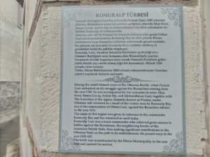Konuralp Türbesi Açıklama Levhası