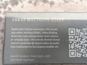 Mattheys Köşkü, Arkas Sanat tarafından halı müzesi ve cafe olarak kullanılmaktadır.