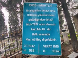 İdris İ Muhtefi Açıklaması