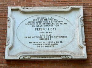 Ferenc Liszt Duvar Anıtı, Madrid