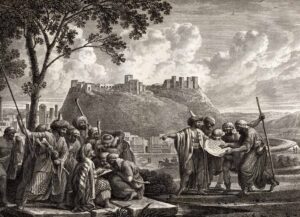 18th-century-original-drawing-of-the-castle-of-Hims-by-Cassas