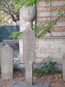 Katip Muslihittin Mescidi Haziresi Sekbanbaşı Mehemmed Ağa Mezar Taşı
